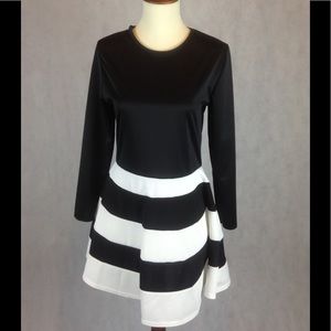 Striped Long Sleeve Dress